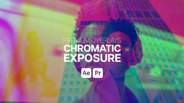 Premium Overlays Chromatic Exposure Premiere Pro template preview