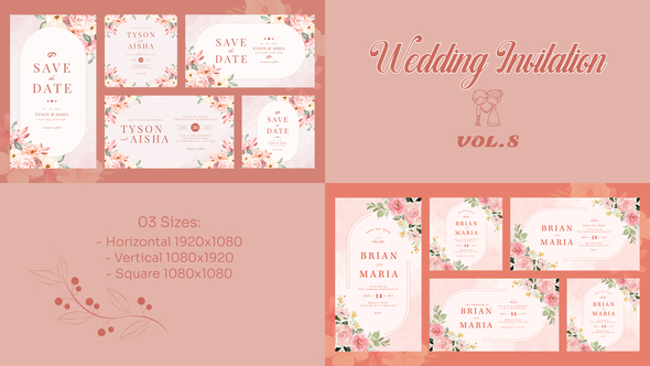 Wedding Invitation Vol.8 Openers template preview
