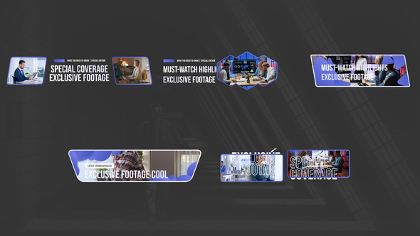 Corporate Titles Pack | Lower Thirds Titles template preview