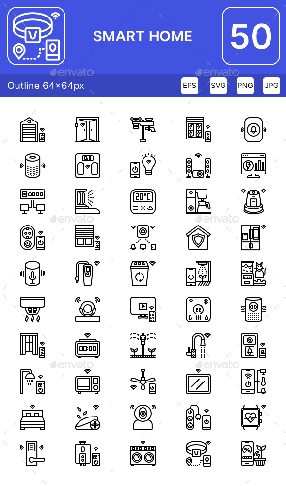 [DOWNLOAD]Smart Home Automation Icons