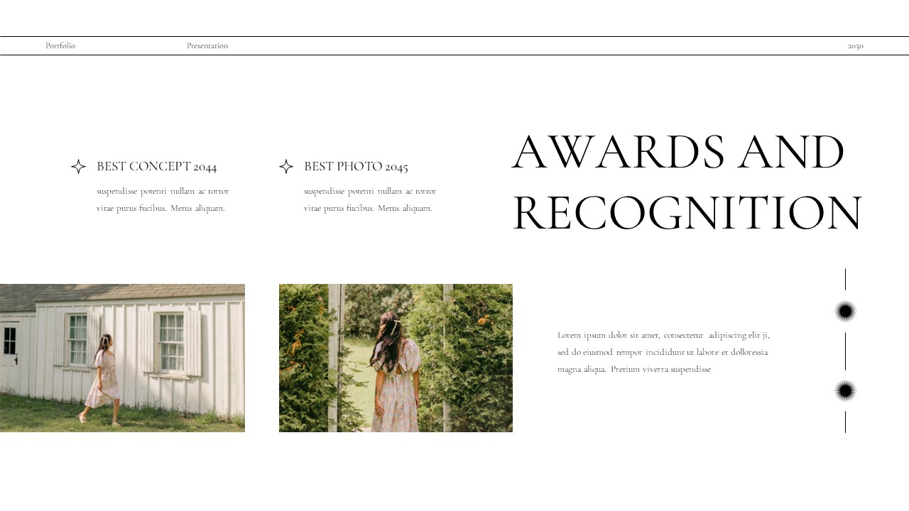 Black White Minimalist Photography Portfolio Presentation Google Slide ...
