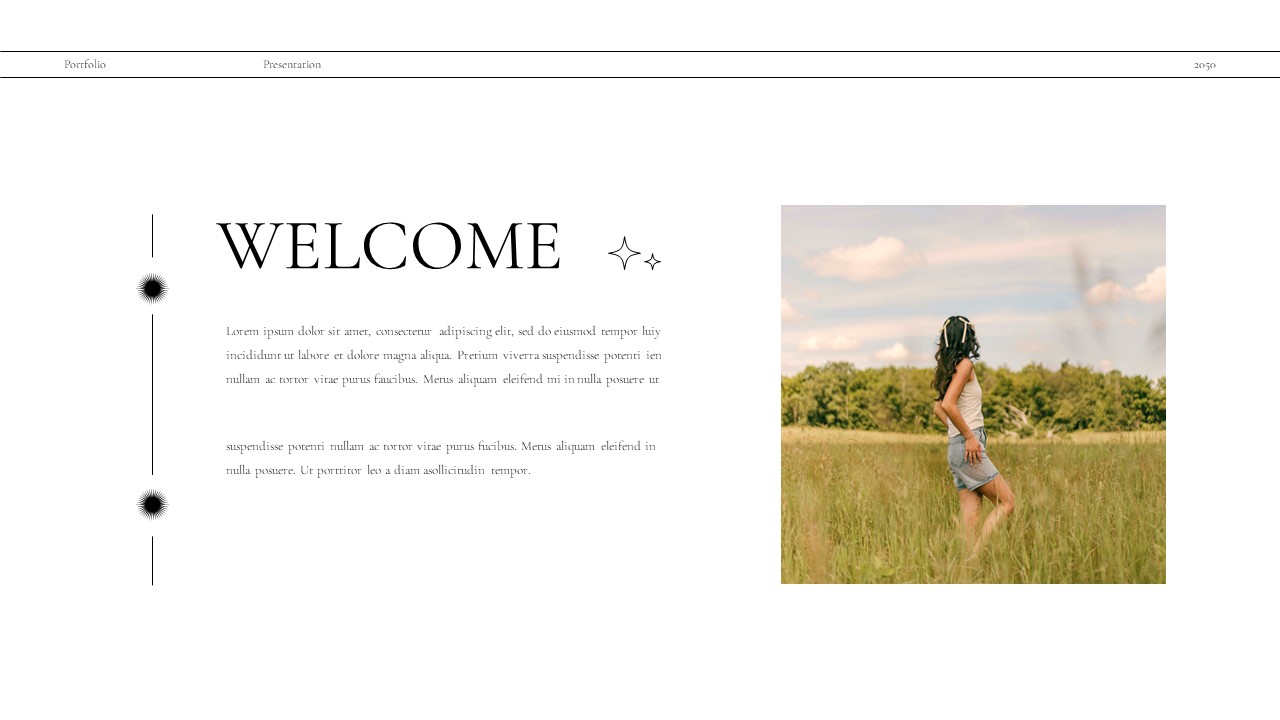 Black White Minimalist Photography Portfolio Presentation Google Slide ...