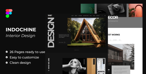 Indochine - Architecture and Interiors Figma Template