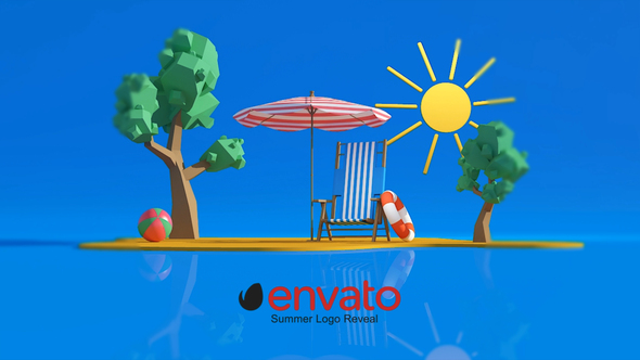 Summer Logo Intro Logo Stings template preview