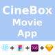 Online Movie Streaming & Booking ANDROID + IOS + FIGMA + Sketch | UI Kit | CineBox | ReactNative