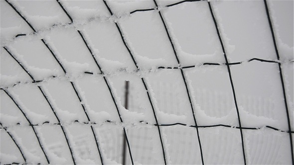 Snow On The Iron Grid 1