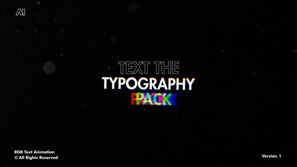 RGB Text Animation | MOGRT Premiere Pro template preview