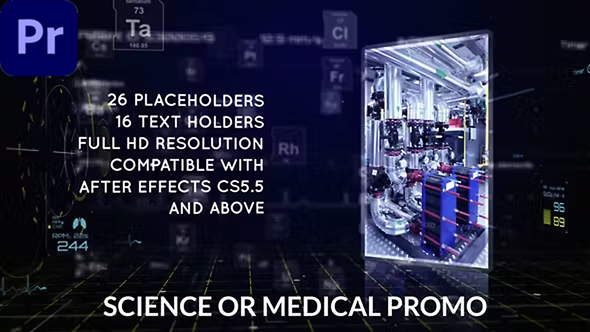 Science or Medical Promo | MOGRT Premiere Pro template preview