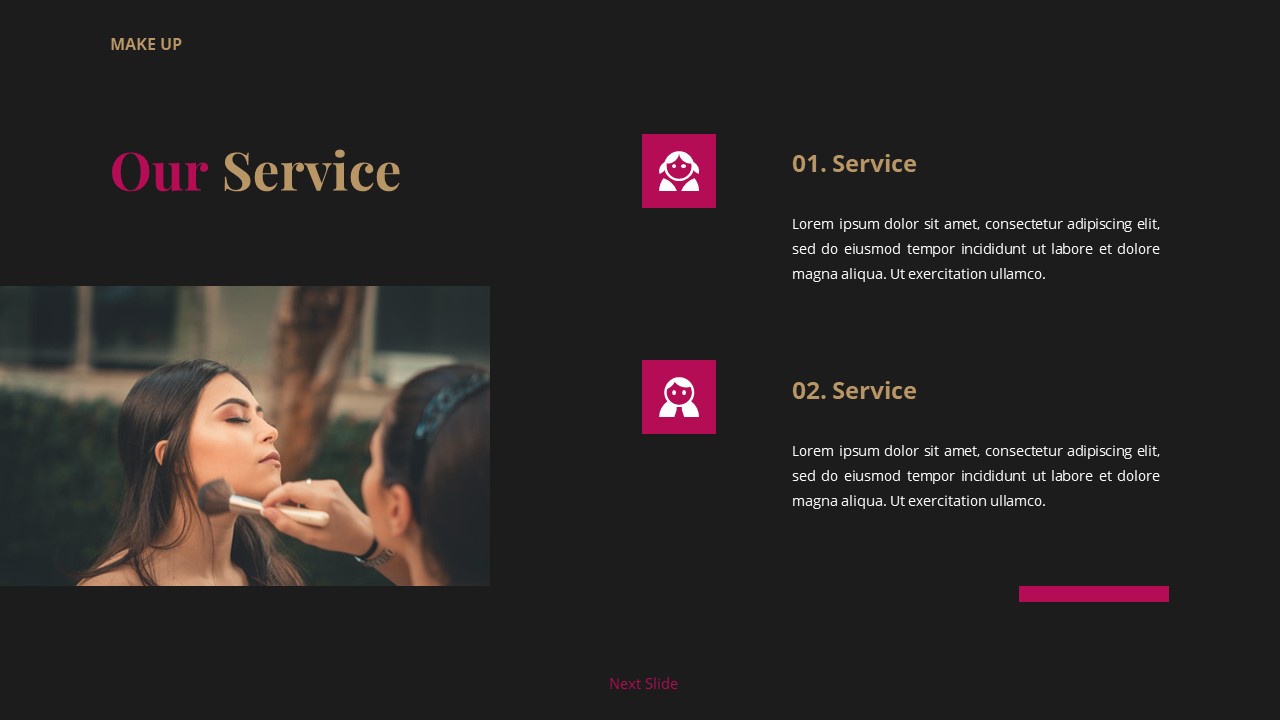 Make Up - Make Up Artist Keynote Templates, Presentation Templates