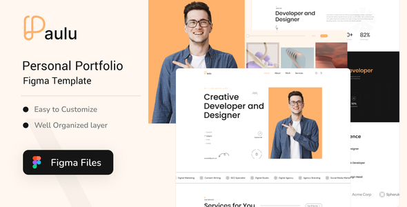 Paulu - Personal Portfolio Figma Template