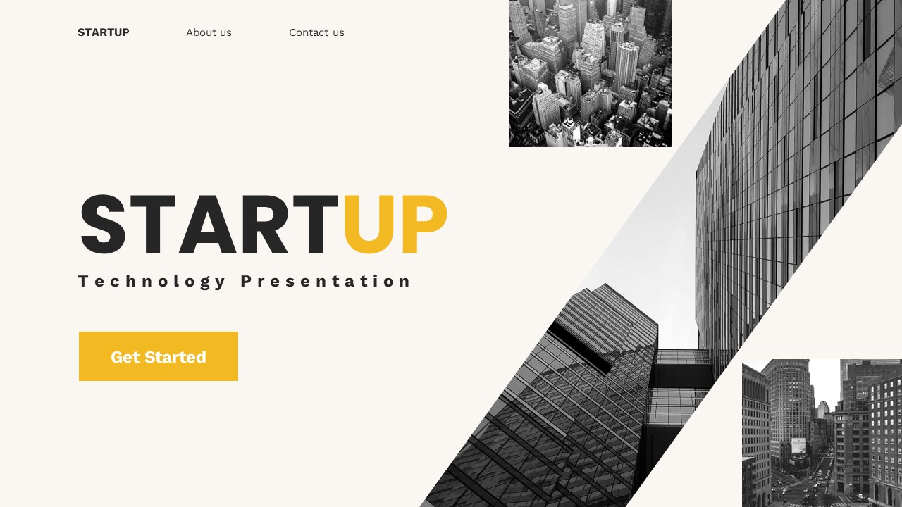 Startup - Technology Google Slide Templates, Presentation Templates