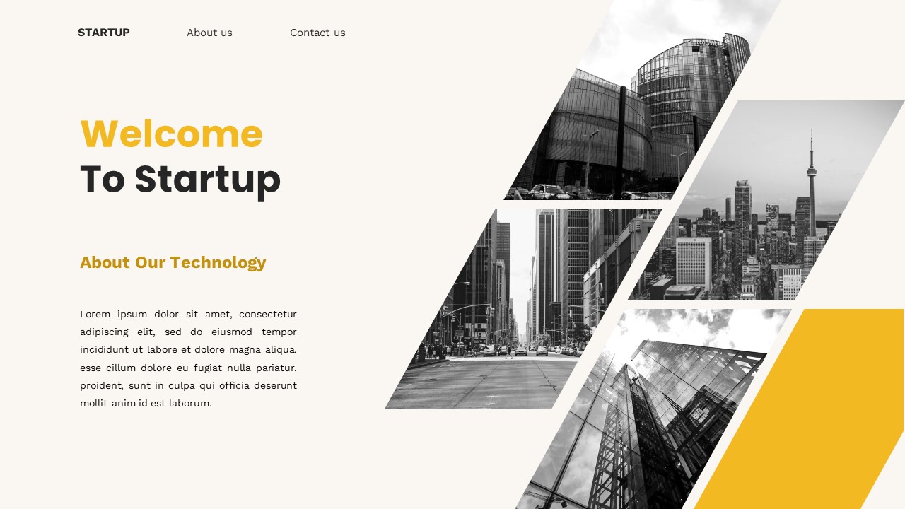 Startup - Technology Google Slide Templates, Presentation Templates