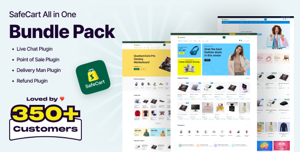 Safecart  Bundle Pack – MultiVendor Laravel eCommerce platform