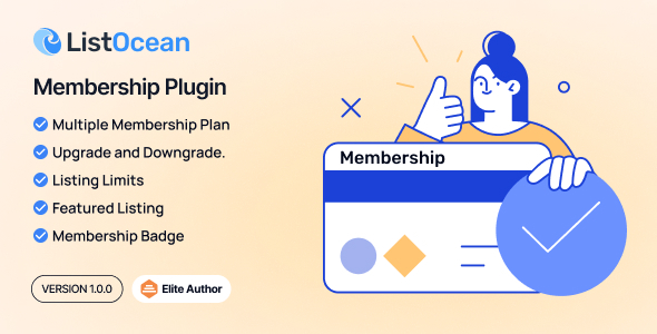 Membership Plugin  Listocean Classified Ads Listing Marketplace Platform