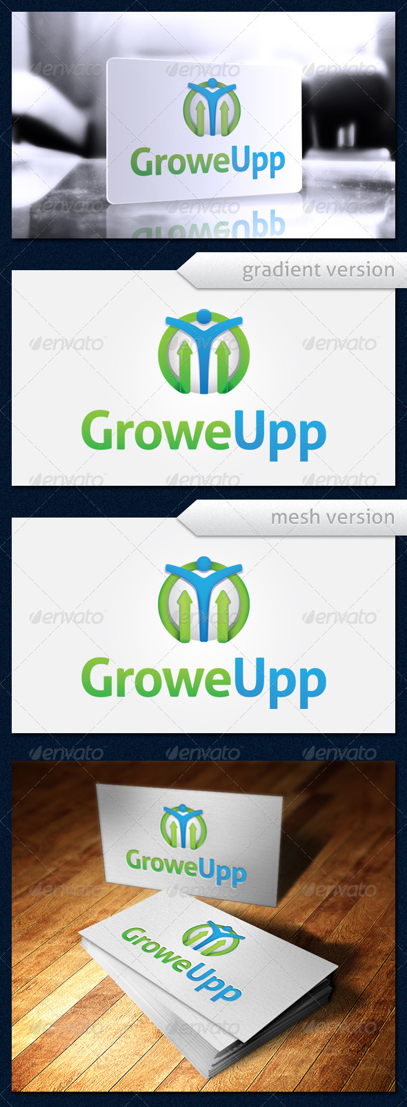 GroweUpp Logo - Humans Logo Templates