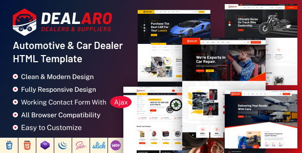 [DOWNLOAD]Dealaro - Automotive & Car Dealer HTML Template