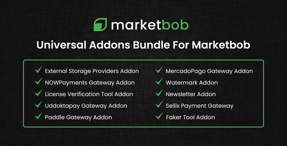 Universal Addons Bundle For Marketbob