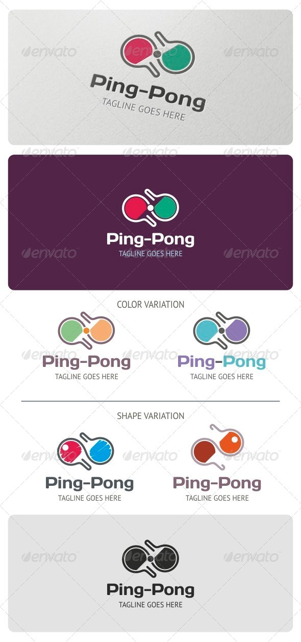 Ping Pong Logo Template - Symbols Logo Templates