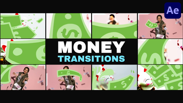 Money Transitions | After Effects Elements template preview