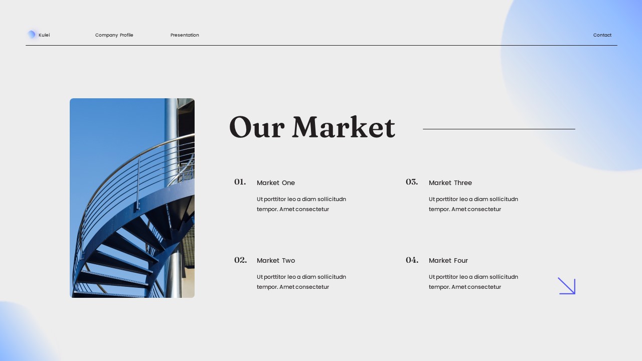 White Blue Minimalist Modern Architecture Company Profile Presentation ...