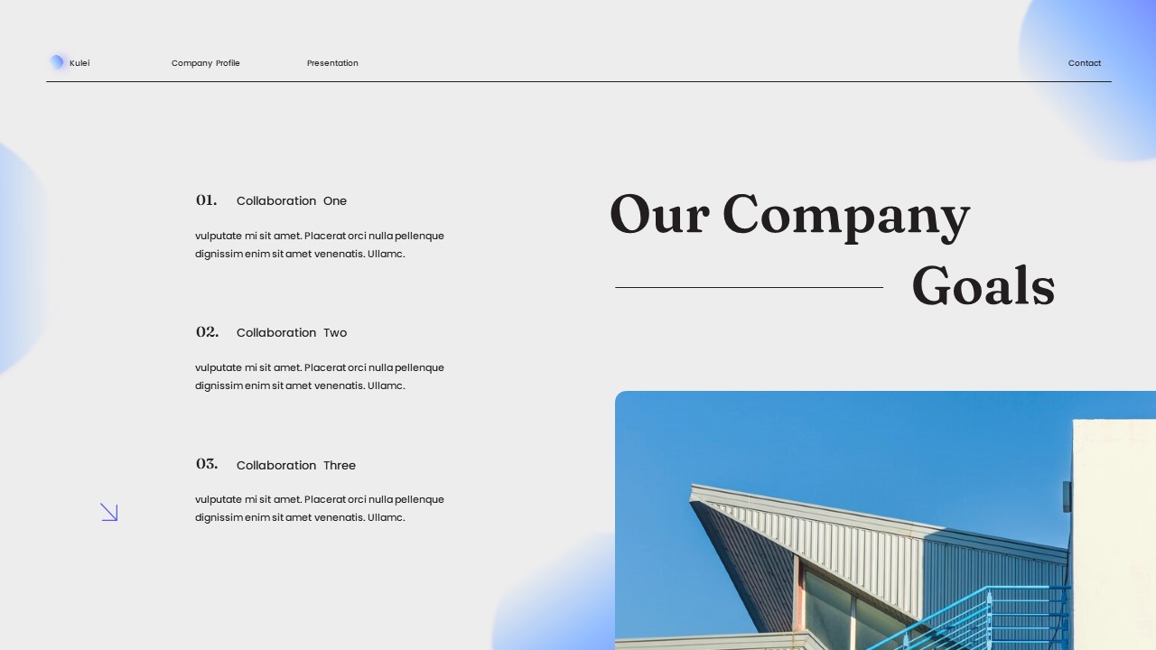 White Blue Minimalist Modern Architecture Company Profile Presentation ...