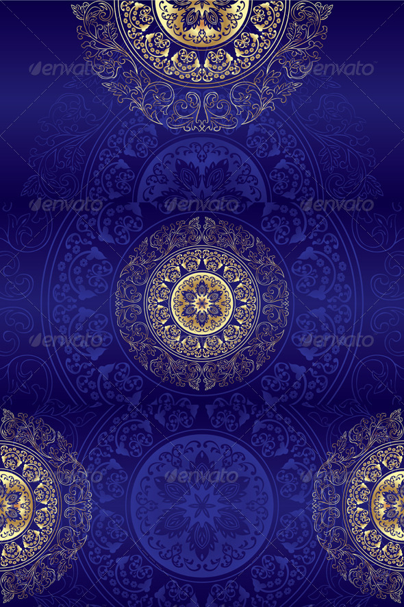 Set of Violet Vintage Floral Backgrounds - Backgrounds Decorative