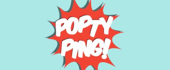 Poptyping banner
