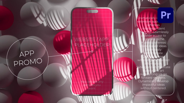 Clean Gobo Light Mockup Slides Premiere Pro template preview