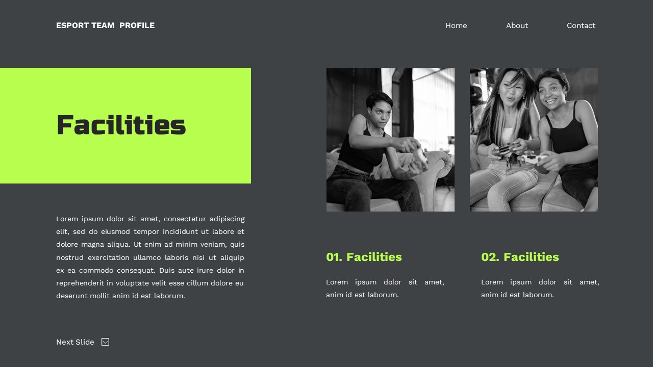 Espor Team Profile - Game Powerpoint Templates, Presentation Templates
