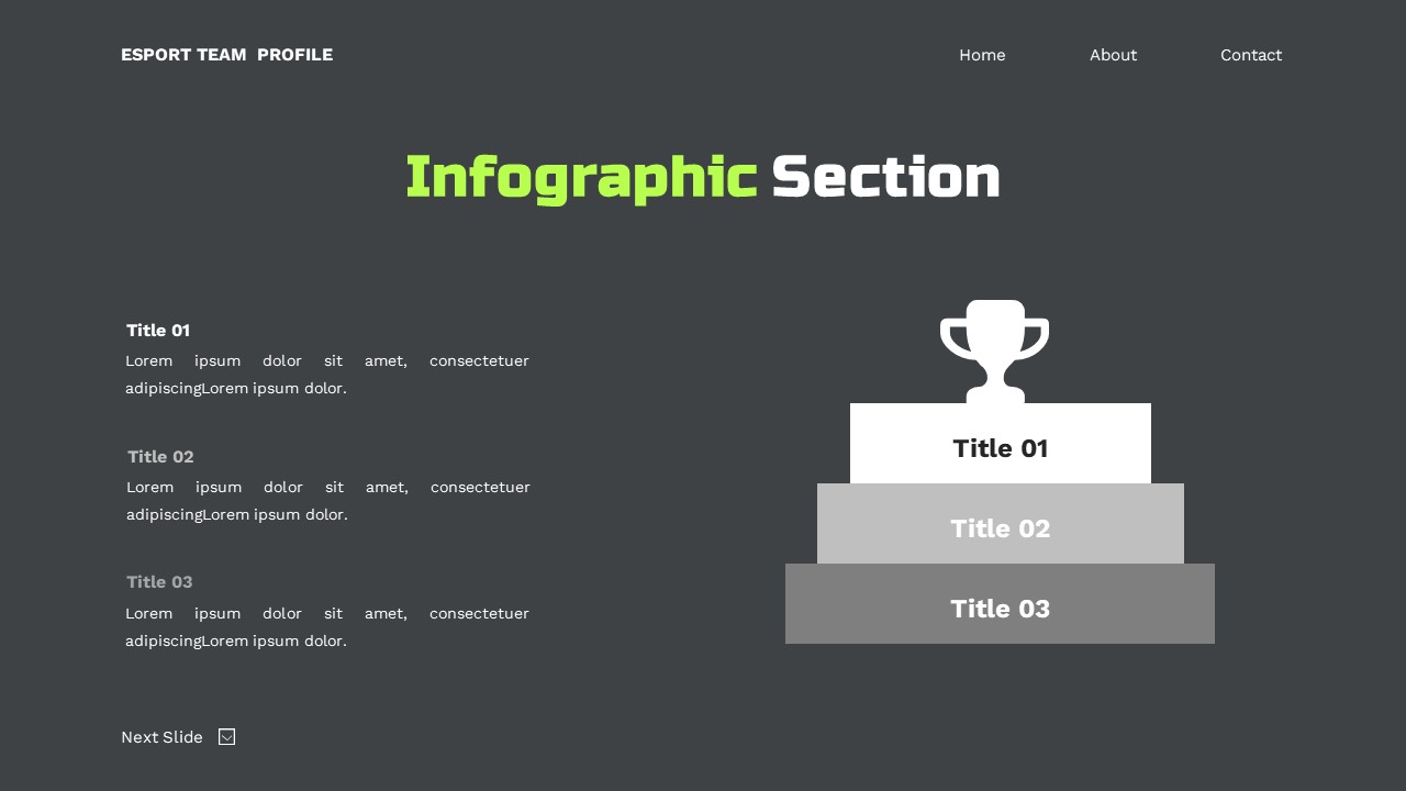 Espor Team Profile - Game Google Slide Templates, Presentation Templates