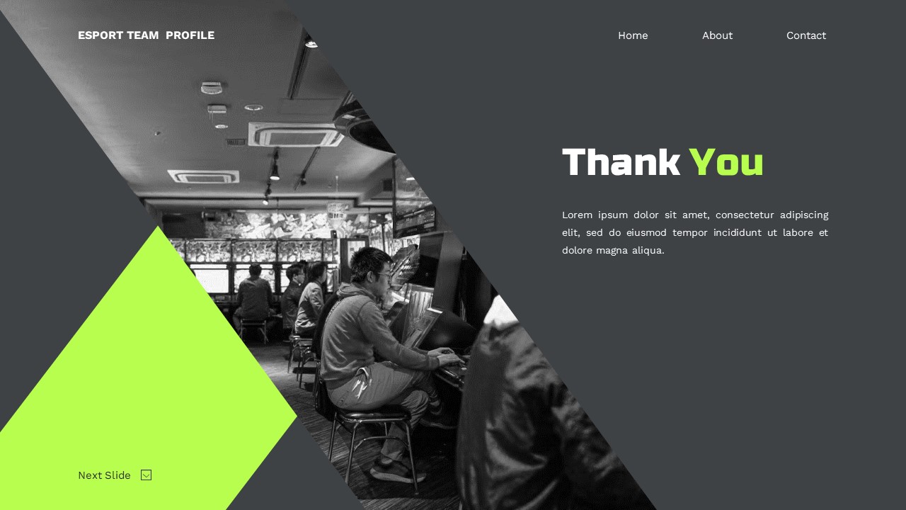 Espor Team Profile - Game Keynote Templates, Presentation Templates