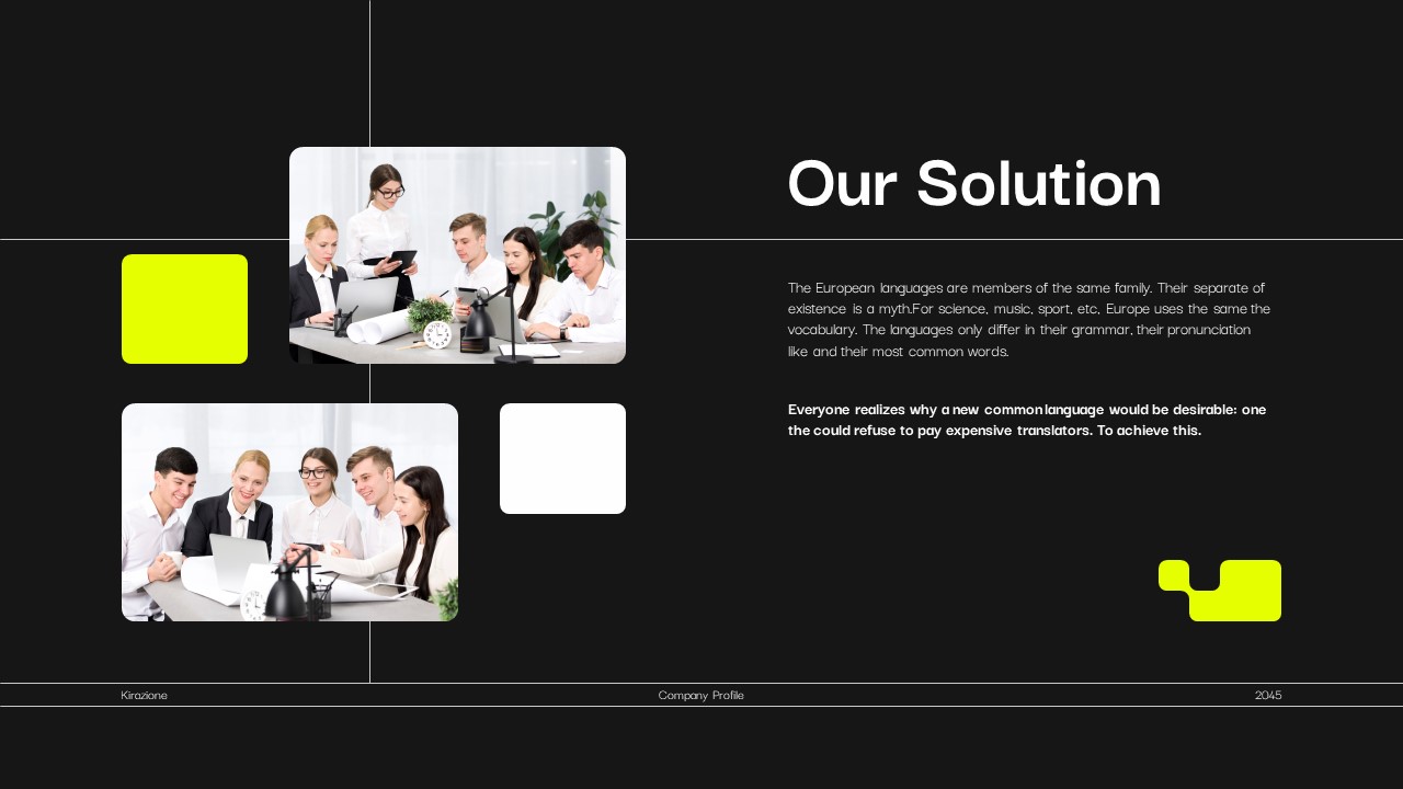 Black Yellow Modern Digital Agency Company Profile Presentation ...