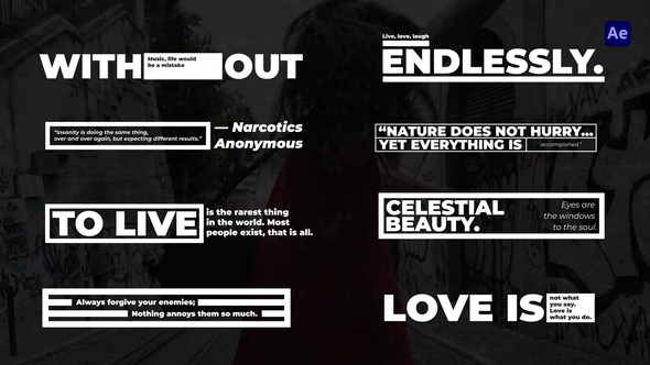 Lower Thirds v2 - AE Titles template preview