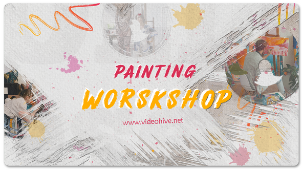 Painting Workshop Slideshow Openers template preview