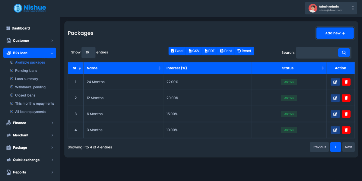 Nishue - CryptoCurrency Buy Sell Exchange and Lending with MLM System ...