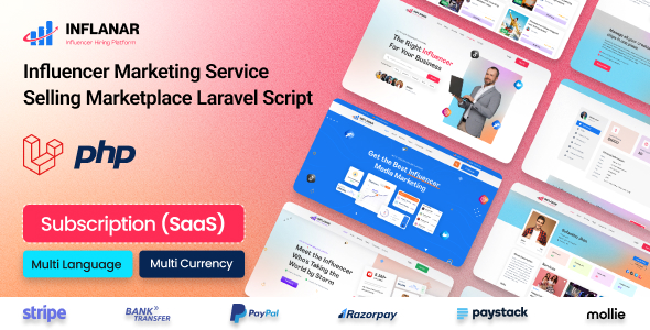 [DOWNLOAD]Inflanar - Influencer Marketing Service Selling Marketplace Laravel Script