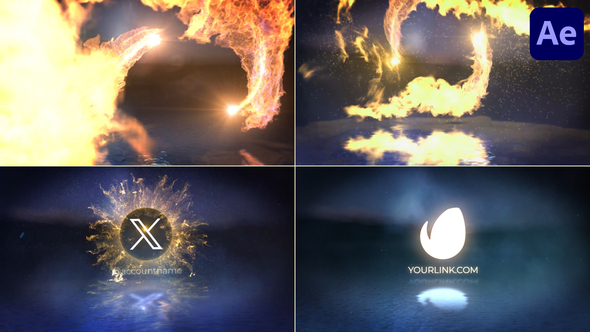 Fire Dance Logo for After Effects Logo Stings template preview
