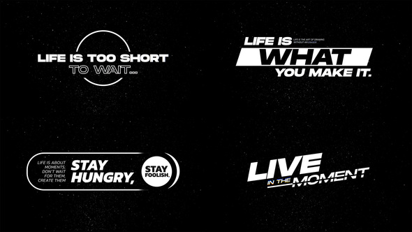 Stylish Title Animation RGB Titles template preview