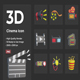 3D Cinema Icon