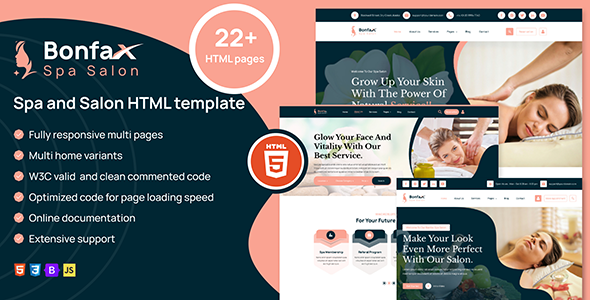 BonFax || Beauty Spa & Beauty Salon HTML Template