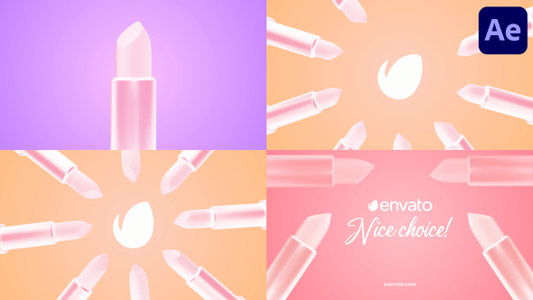 Lipstick Logo Opener for After Effects Openers template preview