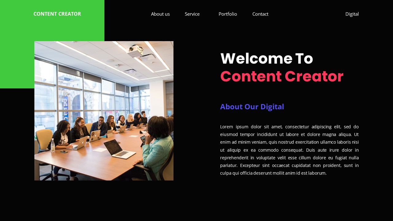 Content Creator - Digital Keynote Templates, Presentation Templates