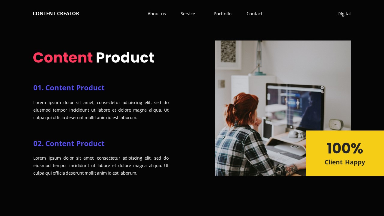 Content Creator - Digital Keynote Templates, Presentation Templates