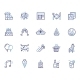 Party Related Vector Icons in Outline Style