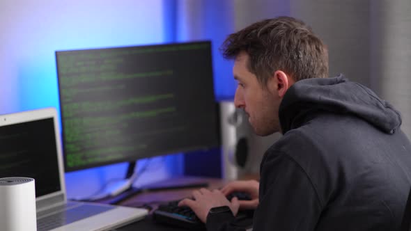 A Hacker in a Hood Types Program Code