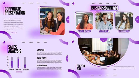 Corporate Presentation Openers template preview