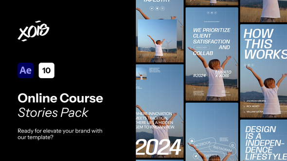 Fullscreen Promo Stories Pack Video Displays template preview