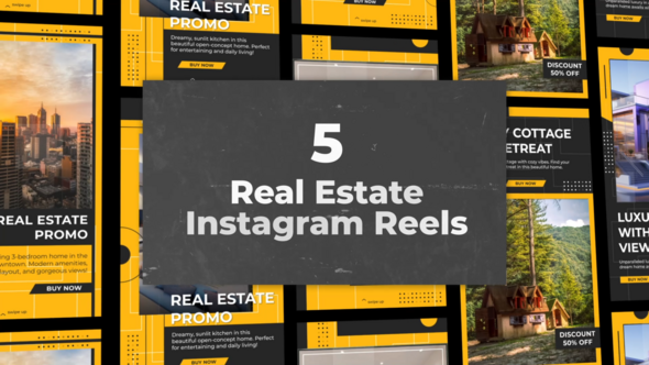 Real Estate Instagram Pack Product Promo template preview