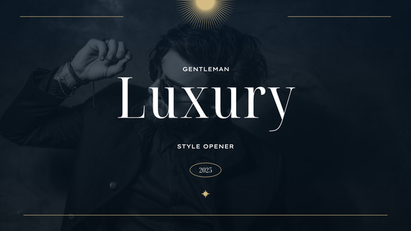 Gentleman Style Opener | Premiere Pro Premiere Pro template preview