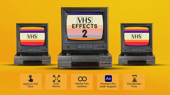 VHS Effects 2 Elements template preview
